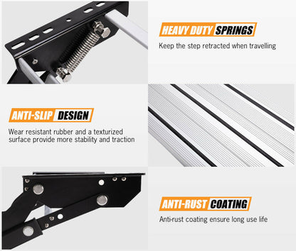 Caravan Step Aluminium Pull Out Folding Caravan Step Camper Trailer Motorhome RV - salelink.co.nz
