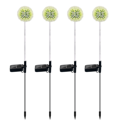 Solar Garden Lights Garden Ornaments Outdoor Dandelion 4PCS