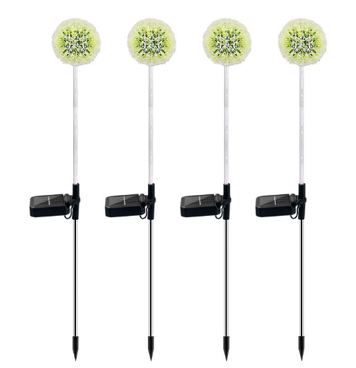 Solar Garden Lights Garden Ornaments Outdoor Dandelion 4PCS