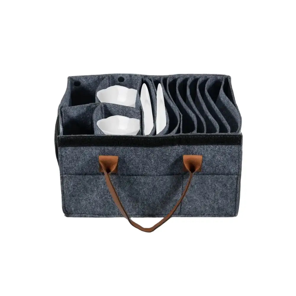 Thick Felt Board Dish & Cup Storage Rack for RV