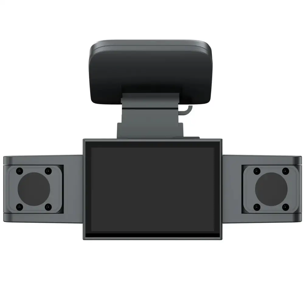 Three-Lens Car Camera with 24H Parking Monitor