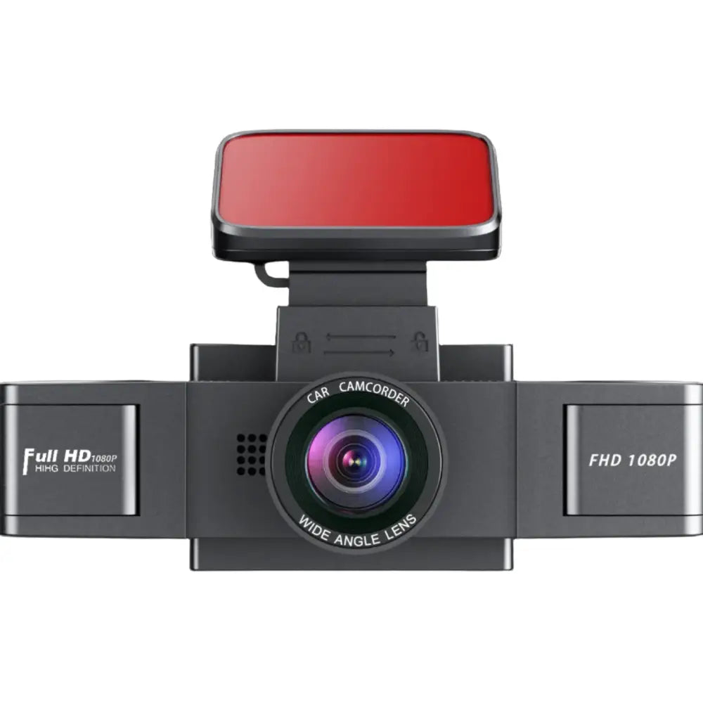 Three-Lens Car Camera with 24H Parking Monitor