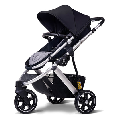 Three Wheels Baby Stroller with All Accessories -Black