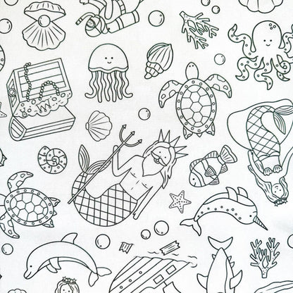 The tidal treasures print up close.