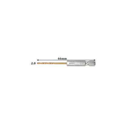 Titanium Twist Drill Bit Set – Hex Shank 1.5–6.5mm (available in single piece & all in one pack)