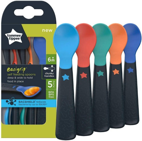 Tommee Tippee - Easigrip Self Feeding Spoons - 5 Pack