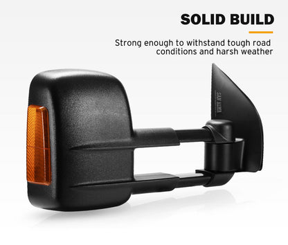 Towing Mirrors for Nissan Pathfinder MY 2003-2013 Black - salelink.co.nz