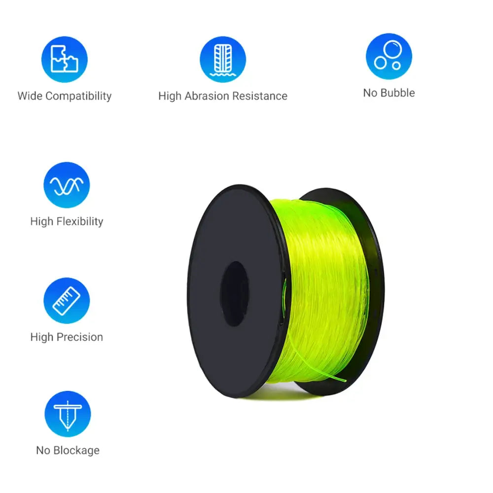 TPU Flexible 3D Printer Filament 1.75mm (250g) (different colours available)