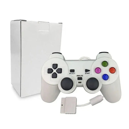 Transparent Blue PS2 Wired Controller – Dual Vibration (different colours available)