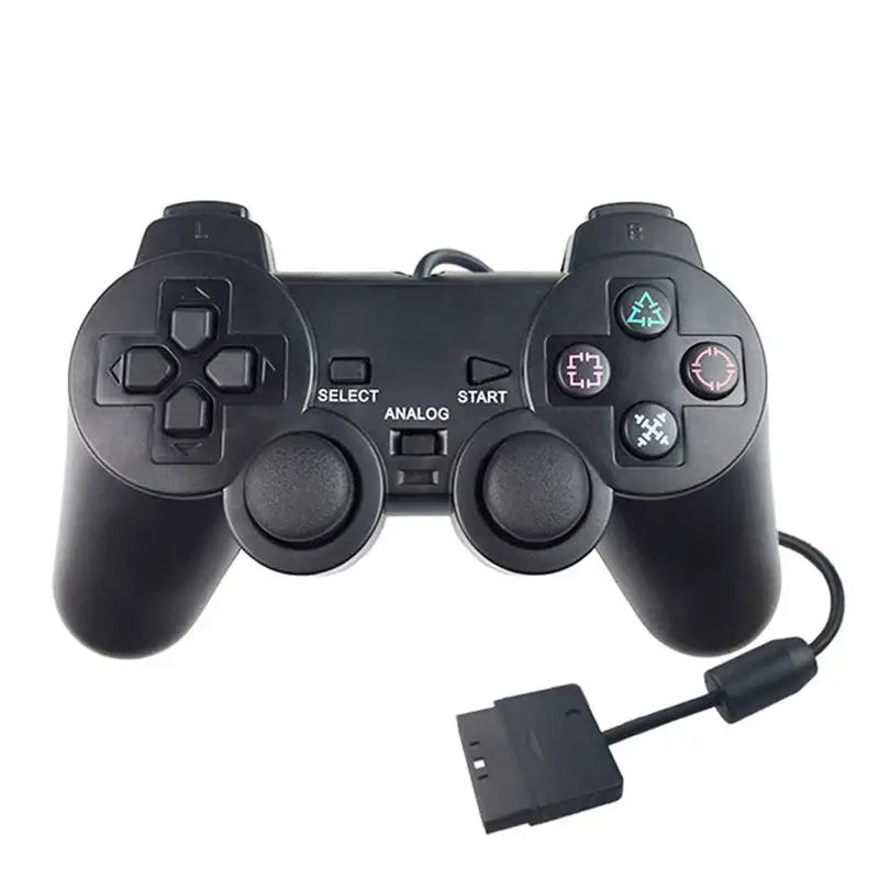 Transparent Blue PS2 Wired Controller – Dual Vibration (different colours available)