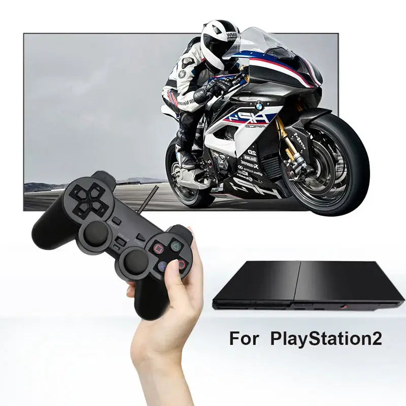 Transparent Blue PS2 Wired Controller – Dual Vibration (different colours available)