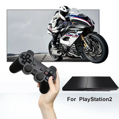 Transparent Blue PS2 Wired Controller – Dual Vibration (different colours available)