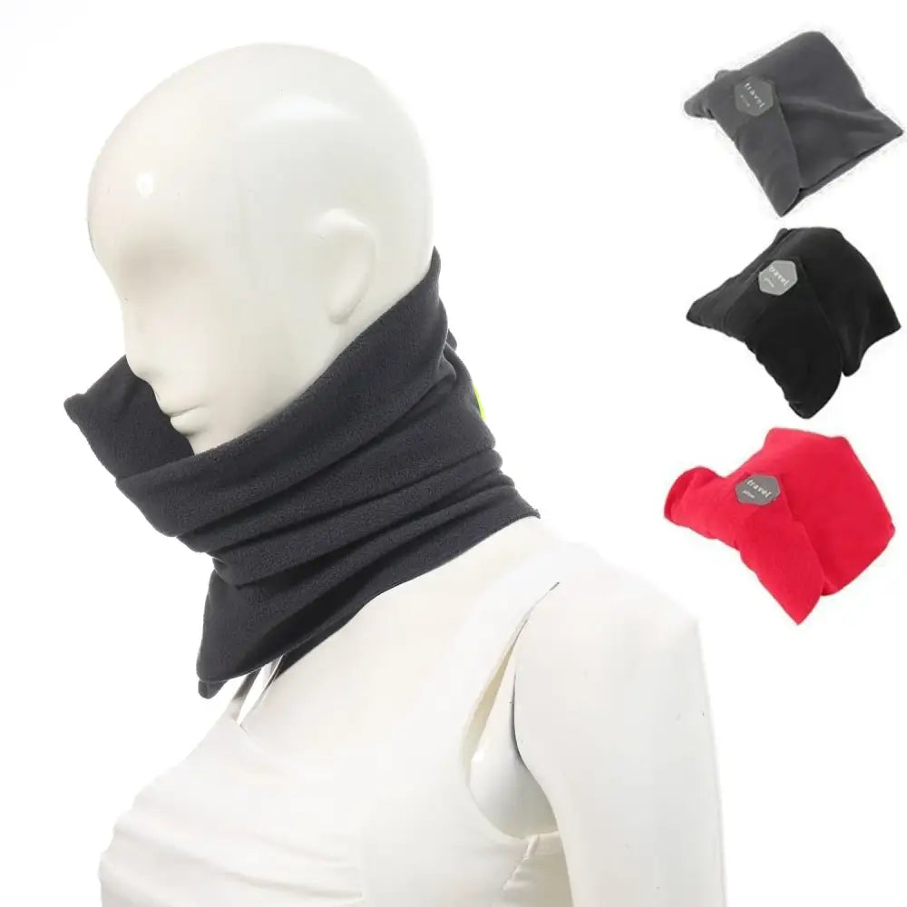 Travel Neck Pillow with Chin Support Strap (3 colours available)