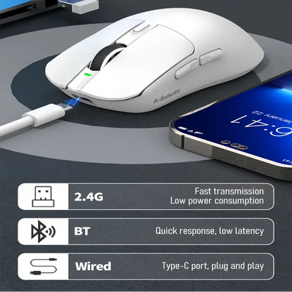 Tri-Mode Gaming Mouse – 12000 DPI (available in Black & White)