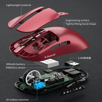 Tri-Mode Gaming Mouse – 12000 DPI (available in Black & White)