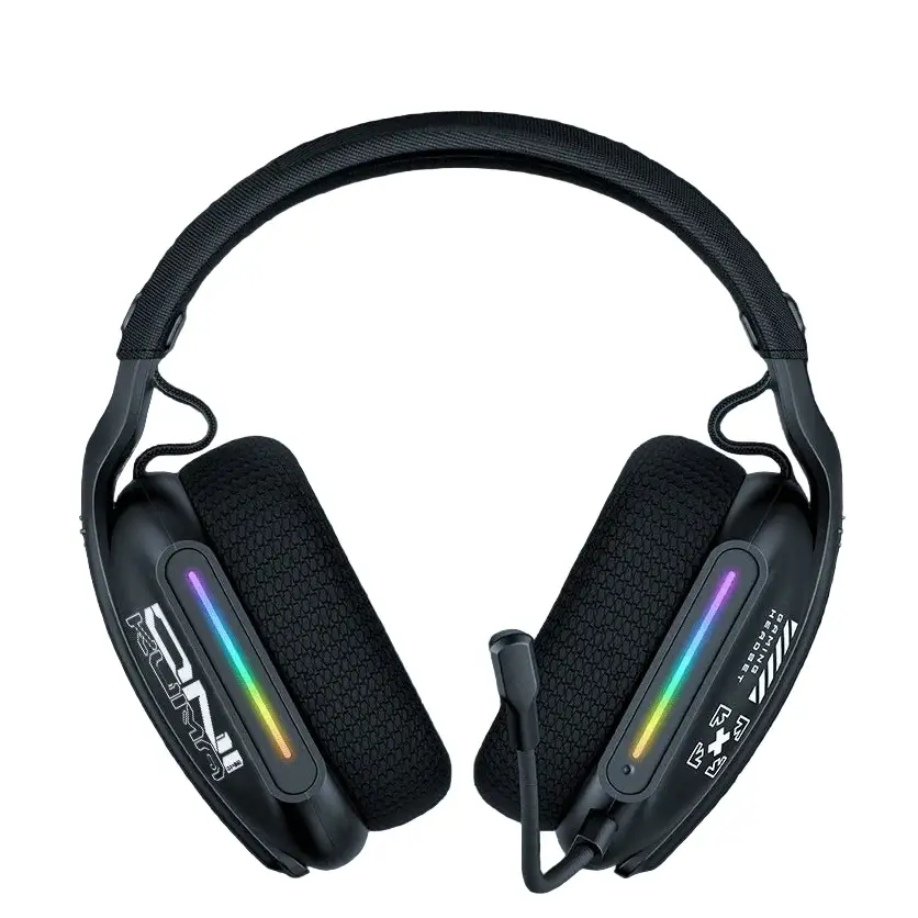Tri-Mode RGB Gaming Headset – 2.4G Wireless & Wired, Long Life