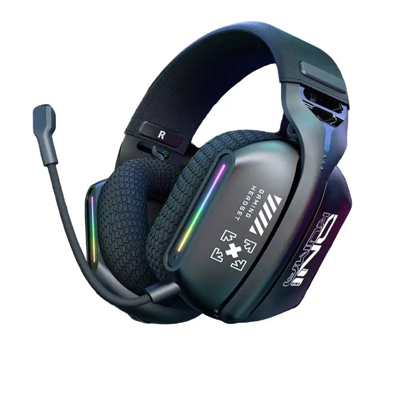 Tri-Mode RGB Gaming Headset – 2.4G Wireless & Wired, Long Life