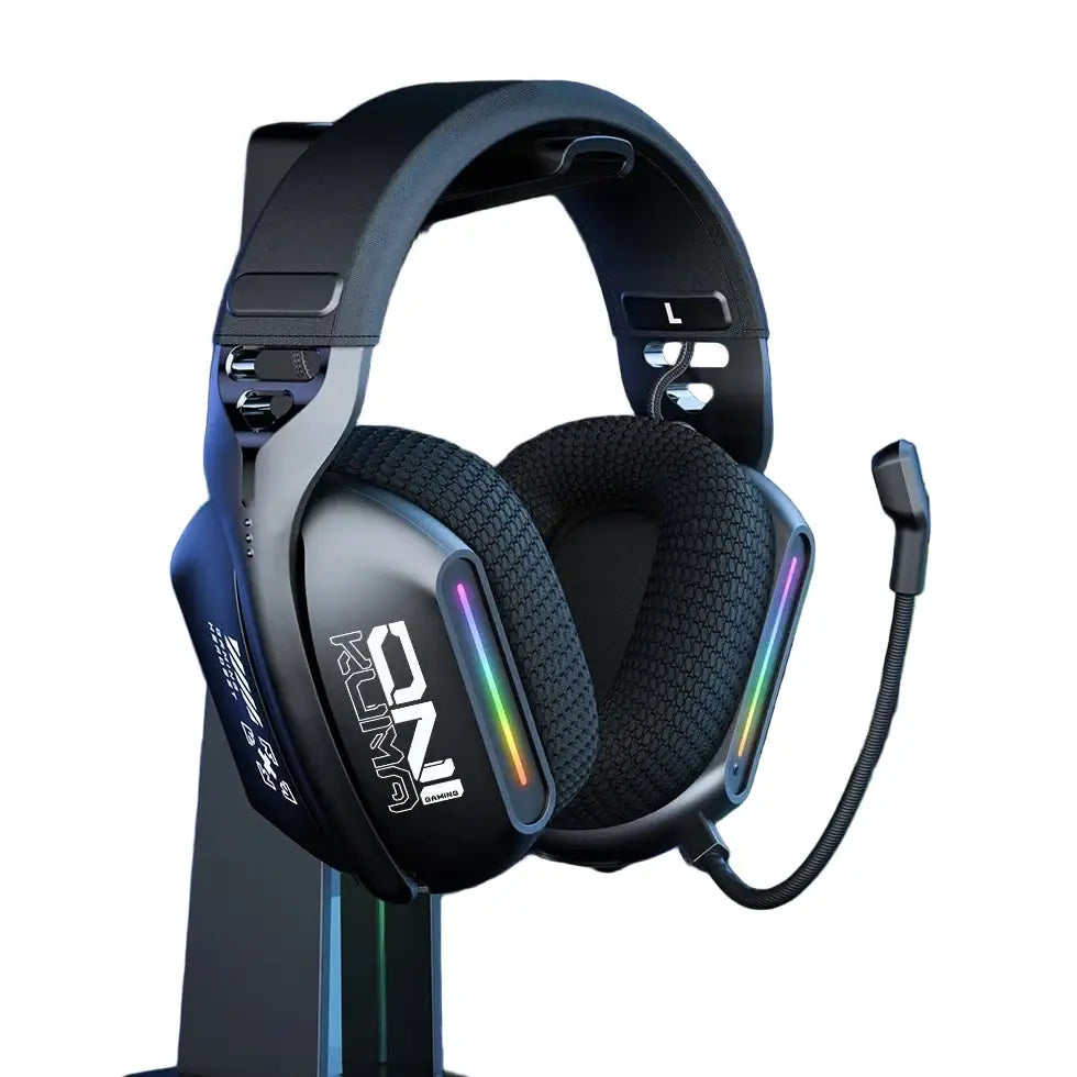 Tri-Mode RGB Gaming Headset – 2.4G Wireless & Wired, Long Life