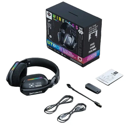 Tri-Mode RGB Gaming Headset – 2.4G Wireless & Wired, Long Life