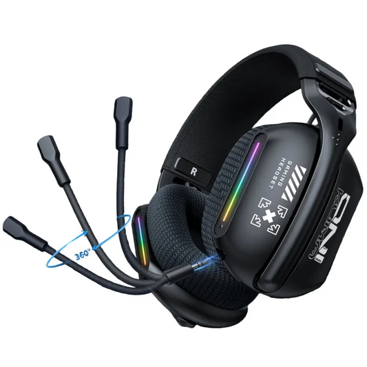 Tri-Mode RGB Gaming Headset – 2.4G Wireless & Wired, Long Life