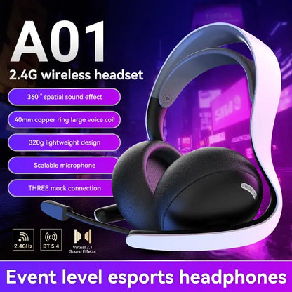 Tri-Mode Wireless Gaming Headset – PS5/PS4/Switch/PC/Mobile