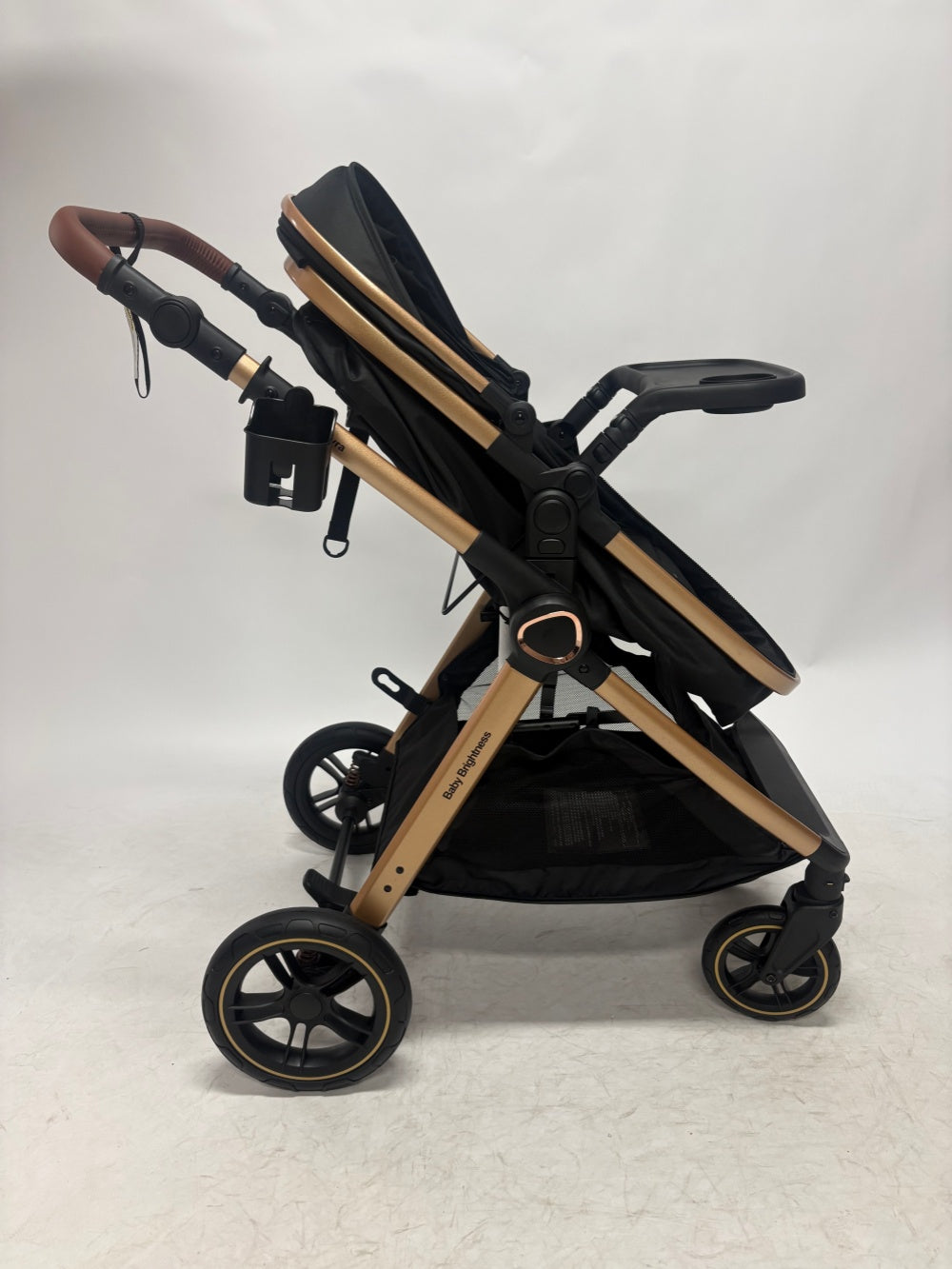 Pre-order Baby Brightness Newborn 4-in-1 Travel System with Bassinet, Capsule, ISOFIX Base & 360° Rotating Car Seat – Blue