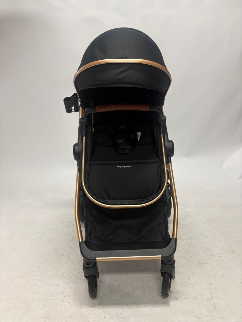 Pre-order Baby Brightness Newborn 4-in-1 Travel System with Bassinet, Capsule, ISOFIX Base & 360° Rotating Car Seat – Black