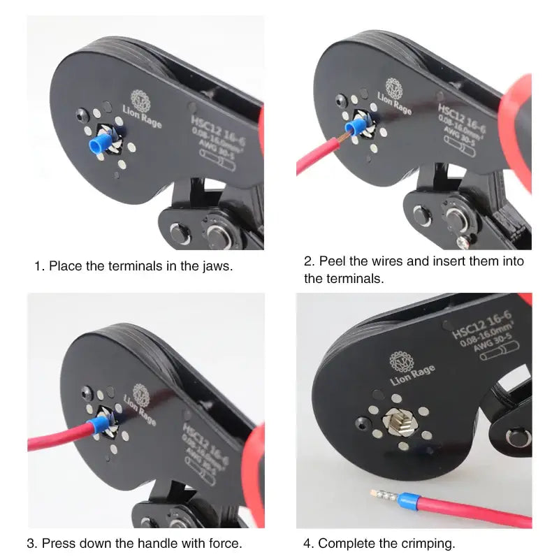 Tubular Terminal Crimping Pliers