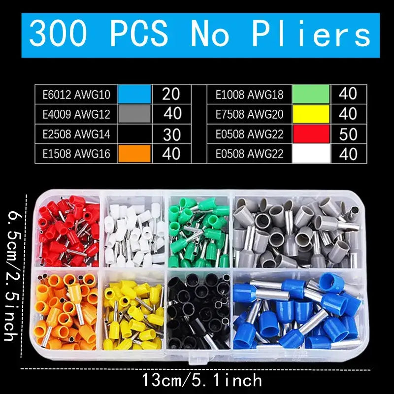 Tubular Terminal Crimping Pliers Set (different sets available)