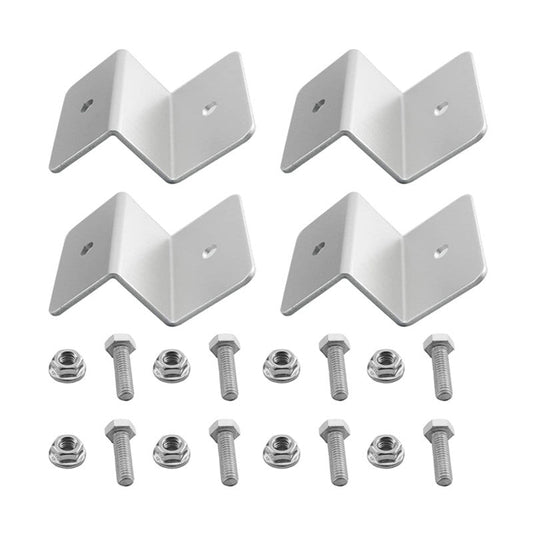 4pcs Solar Panels Mounting kits Aluminum Alloy Brackets for RV Boat Home