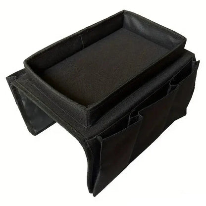 TV Remote Control Holder Sofa Armrest Organizer with Storage Pockets