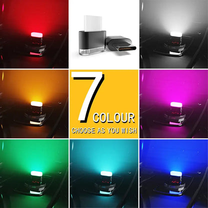 Type-C LED Car Interior Ambient Light (7 colours available)