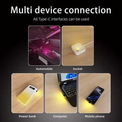 Type-C LED Car Interior Ambient Light (7 colours available)