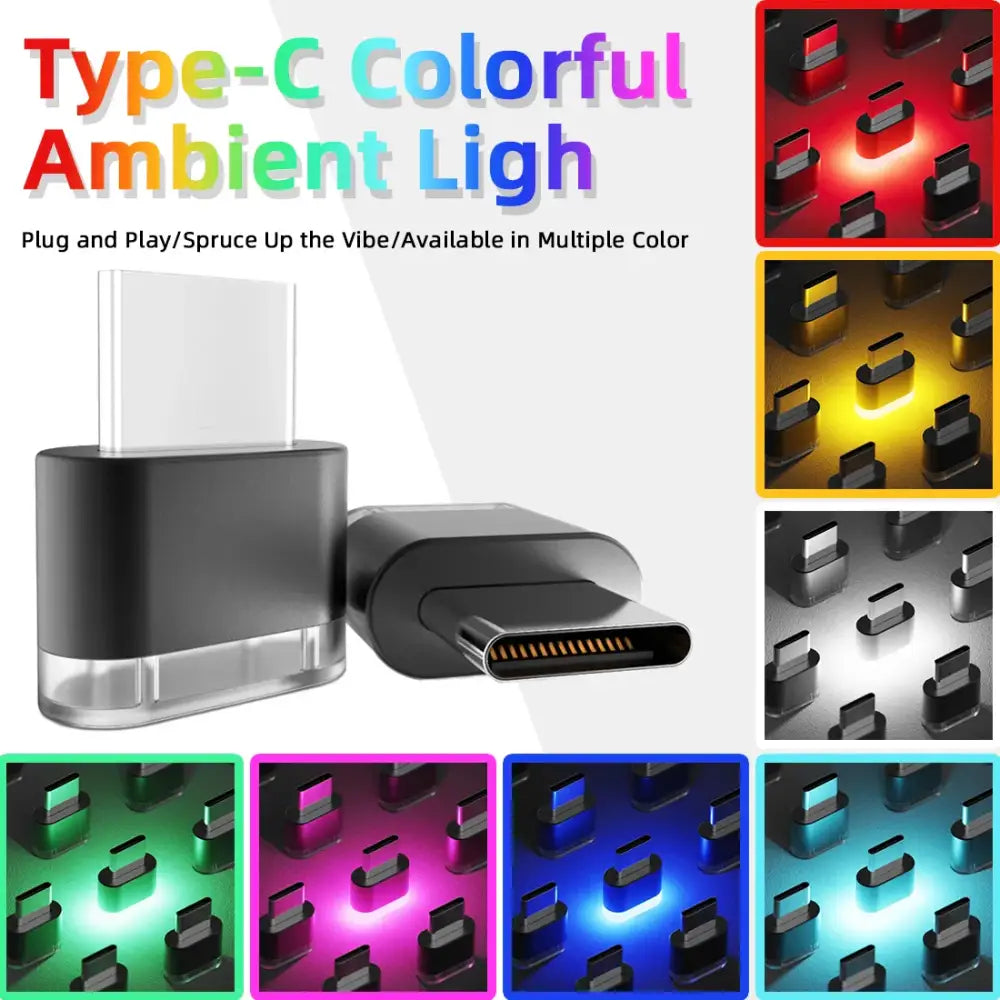 Type-C LED Car Interior Ambient Light (7 colours available)