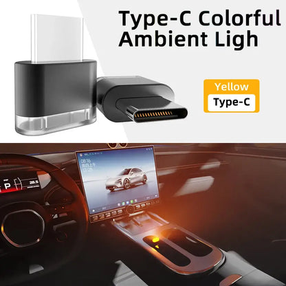 Type-C LED Car Interior Ambient Light (7 colours available)