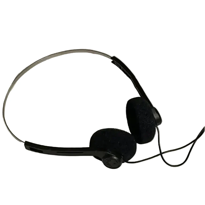 Retro Wired Walkman-Style Headphones with 3.5mm Jack