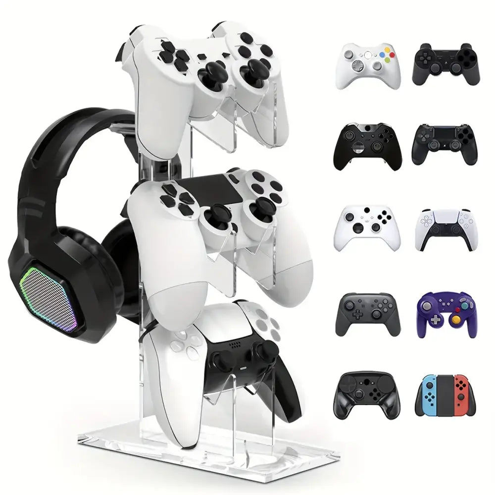 Universal 3-Layer Controller & Headphone Stand for PS5/PS4 (4 colours available)