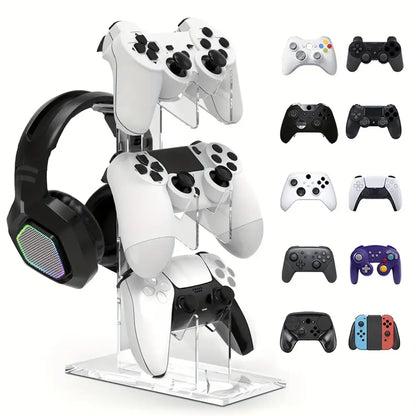 Universal 3-Layer Controller & Headphone Stand for PS5/PS4 (4 colours available)