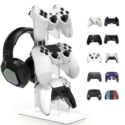 Universal 3-Layer Controller & Headphone Stand for PS5/PS4 (4 colours available)