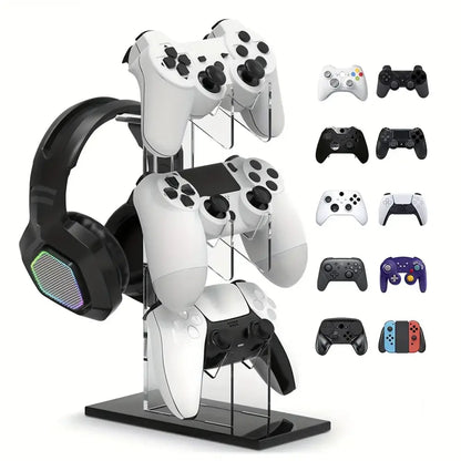 Universal 3-Layer Controller & Headphone Stand for PS5/PS4 (4 colours available)