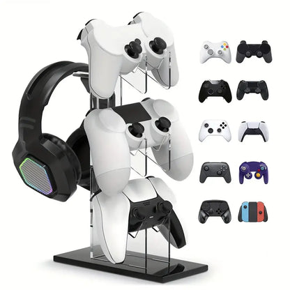 Universal 3-Layer Controller & Headphone Stand for PS5/PS4 (4 colours available)