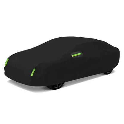 Universal Black Car Cover with Reflective Strips (different sizes available)