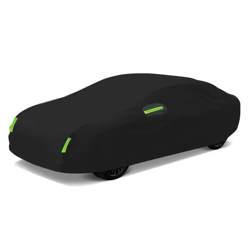 Universal Black Car Cover with Reflective Strips (different sizes available)