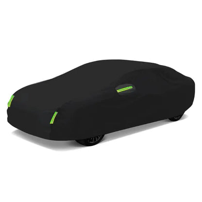 Universal Black Car Cover with Reflective Strips (different sizes available)