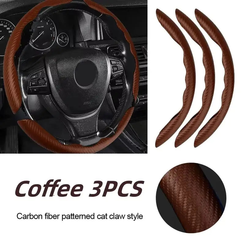 Universal Microfiber Leather Car Steering Wheel Cover (different colours & sets available)