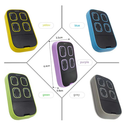 Universal Multi-Frequency Garage Door Remote Control, 280–868MHz