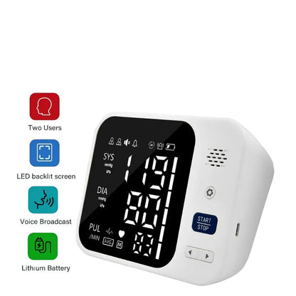 Upper Arm Automatic Blood Pressure Monitor – Digital Sphygmomanometer