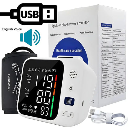 Upper Arm Automatic Blood Pressure Monitor – Digital Sphygmomanometer