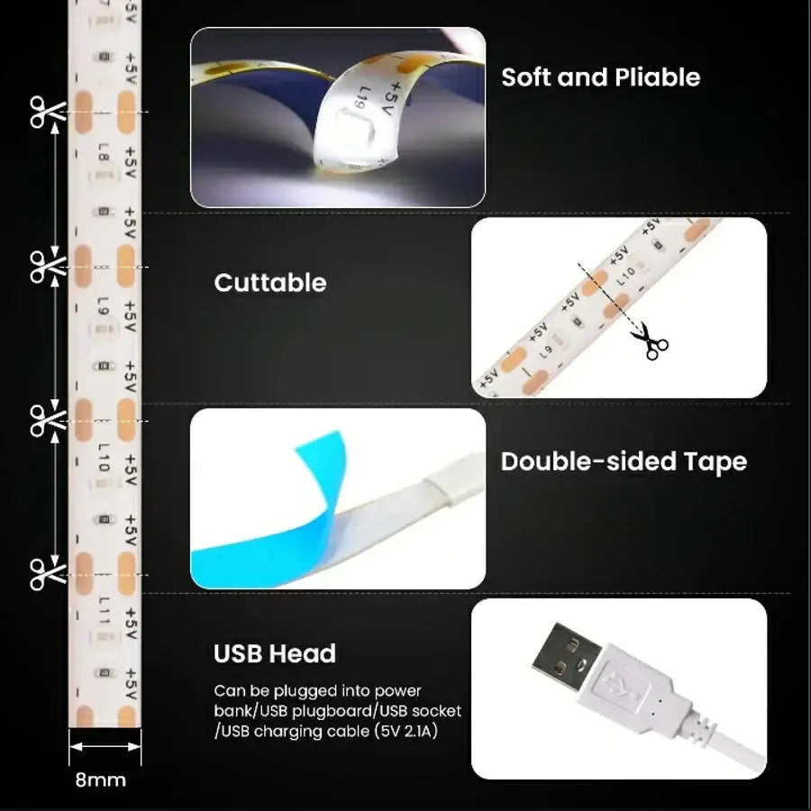 USB LED Strip Light (multiple options available)