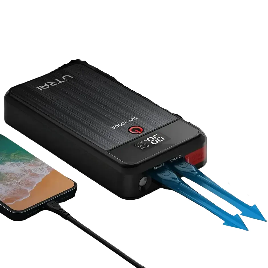 1000A Car Jump Starter & 8000mAh Emergency Power Bank